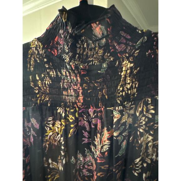 MSRP $59 NWOT H&M Floral Long-Sleeve Flowy Shirt Dress Size S | SAME DAY SHIP - Picture 7 of 10